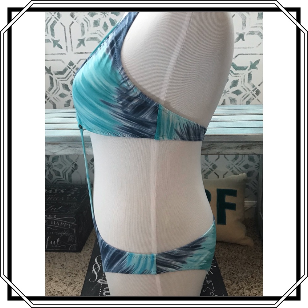 BCBG Blue Monokini Size Small - Picture 2 of 6